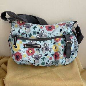 Lily Bloom Floral Koala Print Crossbody Bag - Multicolor